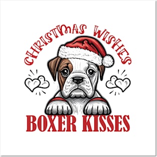 Christmas Wishes, Boxer Kisses Posters and Art